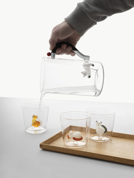 Tabby Cat Handmade Borosilicate Tumbler
