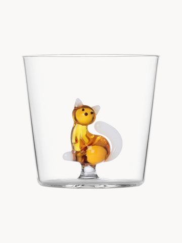 Tabby Cat Handmade Borosilicate Tumbler
