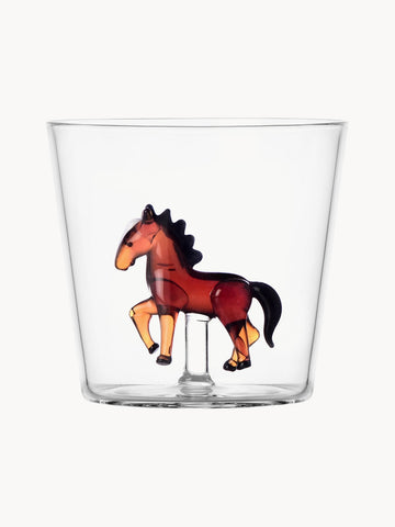 Horse Handmade Borosilicate Tumbler