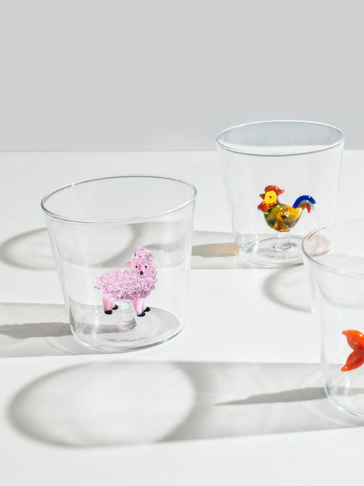 Pink Sheep Handmade Borosilicate Tumbler