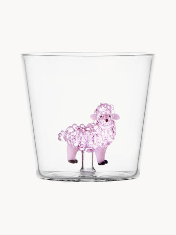 Pink Sheep Handmade Borosilicate Tumbler