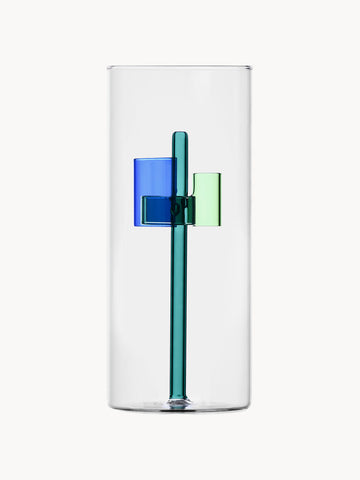 Standy Handmade Glass Vase, H 25 cm