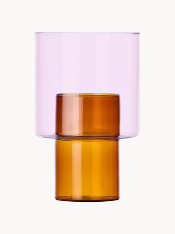 Boreale Handmade Glass Vase, H 21 cm