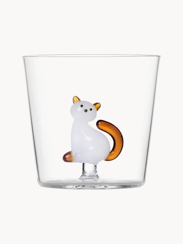 Tabby Cat Handmade Borosilicate Tumbler