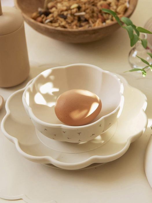 Kids Silicone Dining Set Poppy in Bloom Set of 2