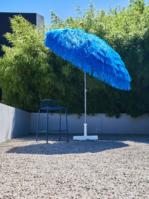 Height-Adjustable Beach Parasol Hawaii with Fringes 200 cm