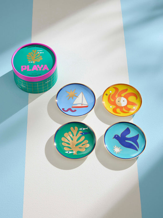 Porcelain Coaster Playa Set of 4