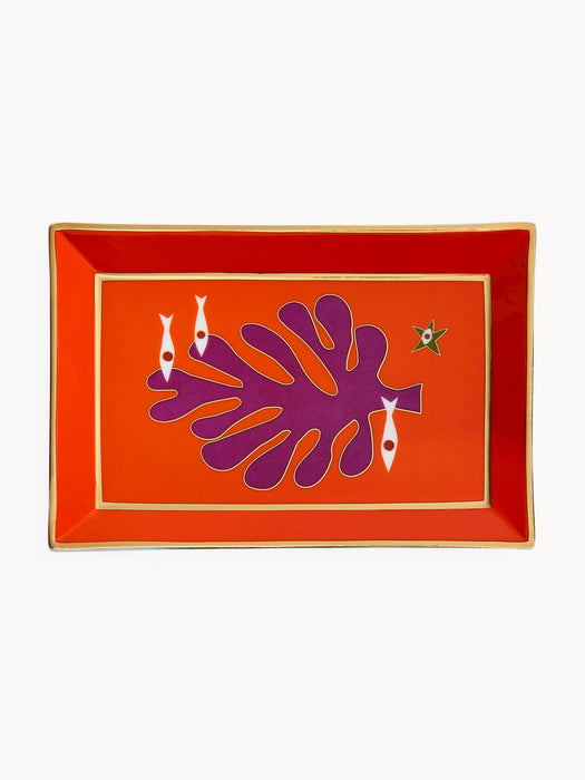 Decorative Porcelain Tray Playa