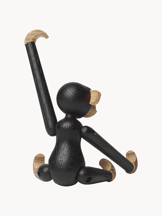 Oak Wood Decorative Object Monkey Mini