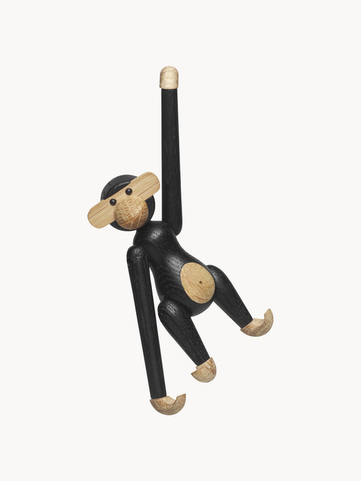 Oak Wood Decorative Object Monkey Mini