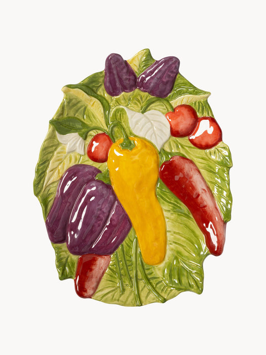 Hand-Painted Serving Plate Legume