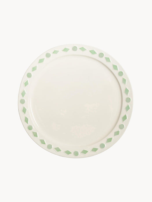 Handmade Dinner Plates Folk Set of 2