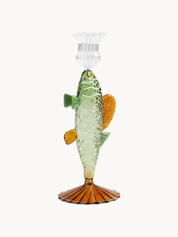 Handmade Borosilicate Candle Holder Fish