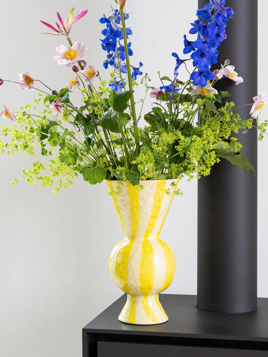 Hand-painted Vase Rhombic, H 30 cm