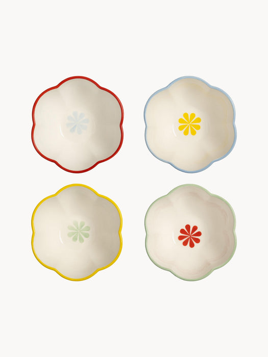 Handmade Bowls Folk, Set of 4