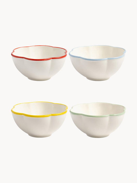Handmade Bowls Folk, Set of 4
