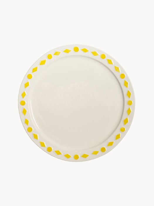 Handmade Dinner Plates Folk Set of 2