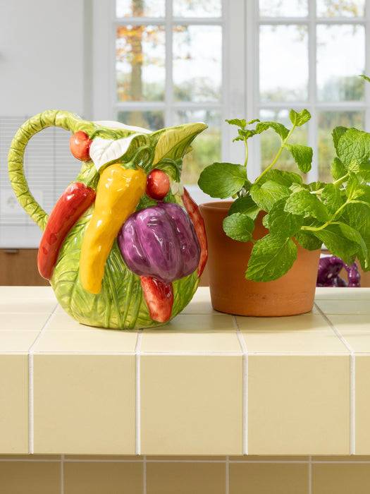 Hand-Painted Jug Legume 25 L