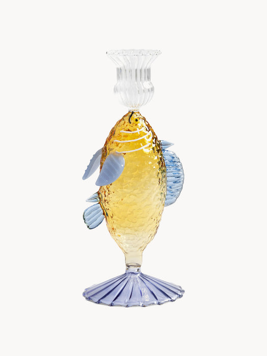 Handmade Borosilicate Candle Holder Fish
