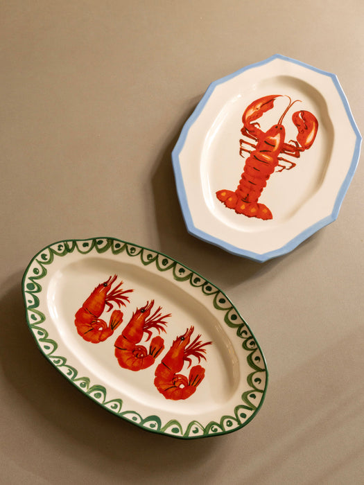 Hand-Painted Serving Platter SirÃ¨ne