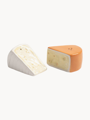 Handmade Salt and Pepper Shakers Cheese, Set of 2