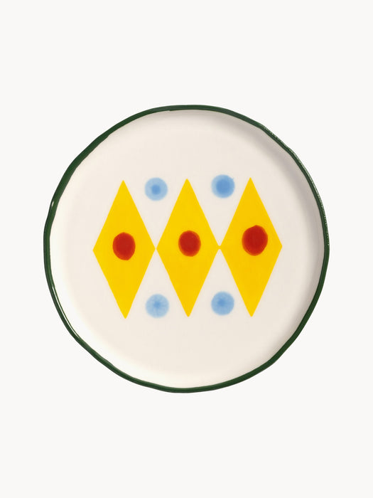 Hand-Painted Dessert Plates Festivo Set of 4