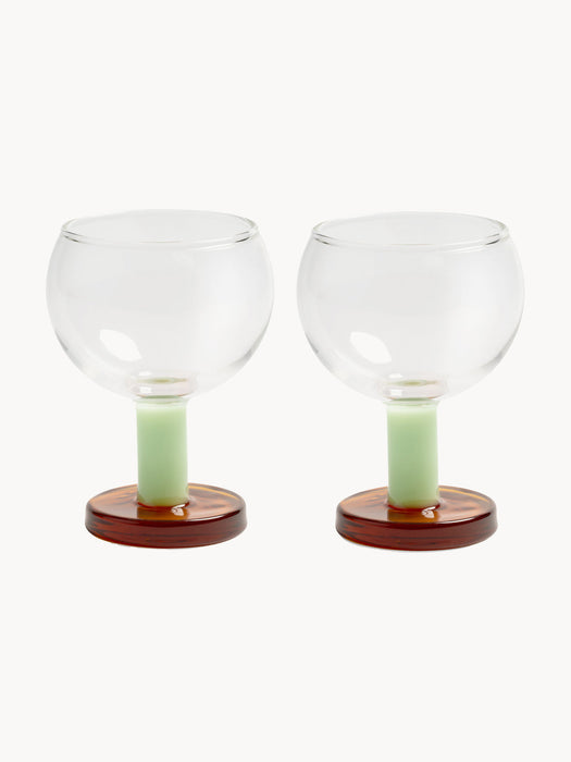 Handmade Borosilicate Wine Glasses Cantine, Set of 2