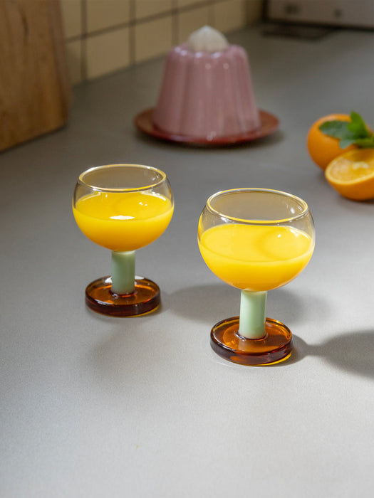 Handmade Borosilicate Wine Glasses Cantine, Set of 2