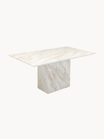 Dining Table Artistico with Marble Top, 160 x 90 cm