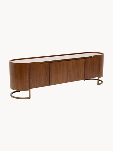 Walnut Wood Lowboard Giorgio