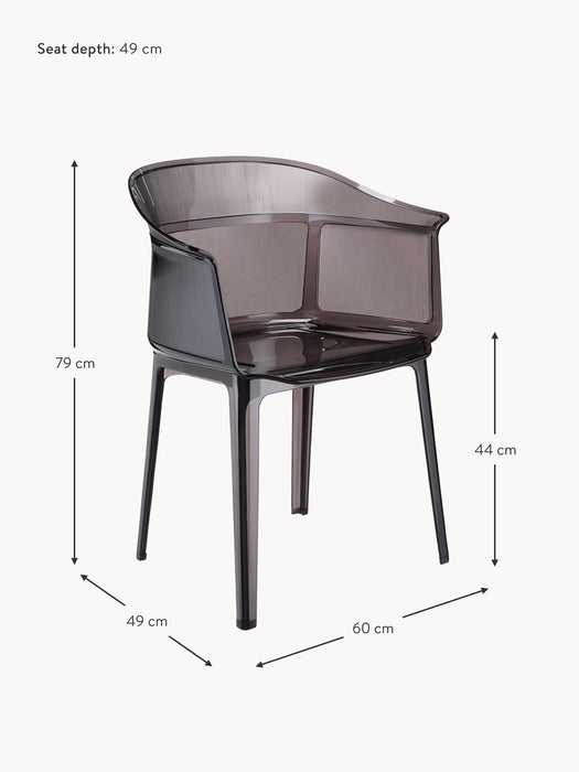Outdoor Dining Chairs Papyrus with Armrests Set of 2