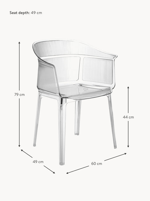 Outdoor Dining Chairs Papyrus with Armrests Set of 2
