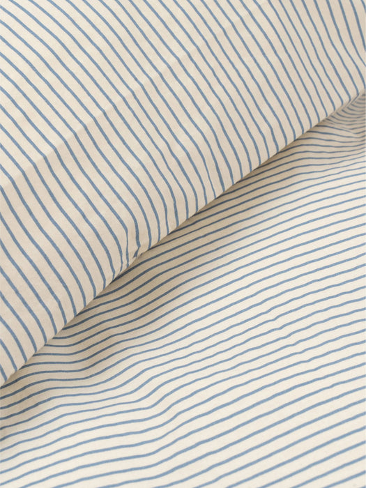 Organic Cotton Baby Bedding Stripe Bluie 70x100 cm 1 pillow 40x45 cm