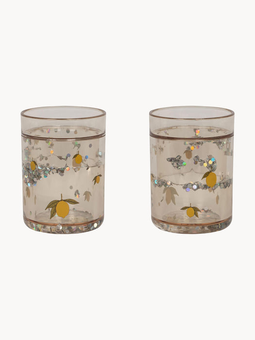 Kids Glitter Tumblers Lemon Set of 2