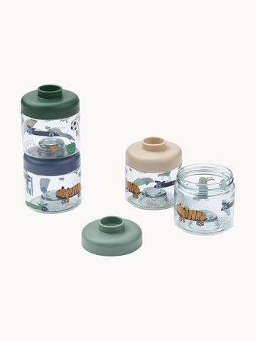 Dominique Kids Snack Boxes, Set of 4