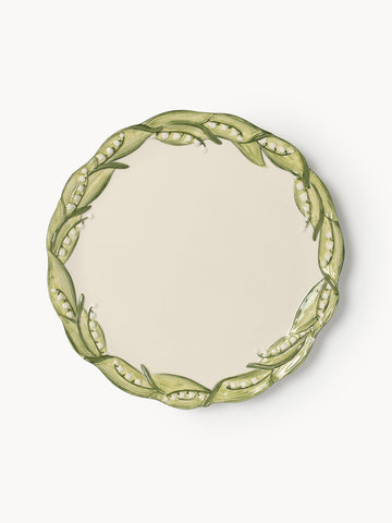 Lily of the Valley Hand-Painted Charger Plate