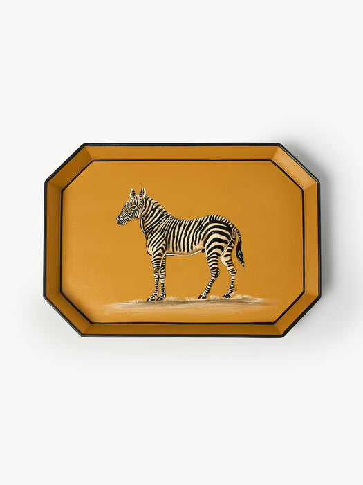 Hand-Painted Decorative Tray Flora