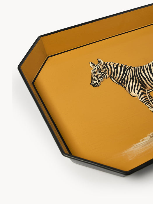 Hand-Painted Decorative Tray Flora
