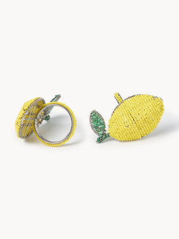 Lemon Napkin Rings, Set of 2