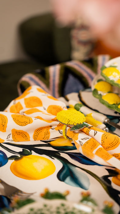 Napkin Rings Lemon Set of 2