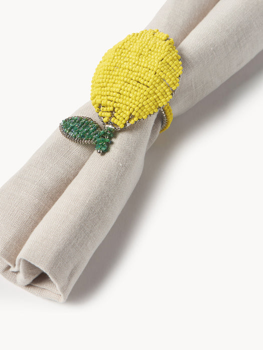 Napkin Rings Lemon Set of 2