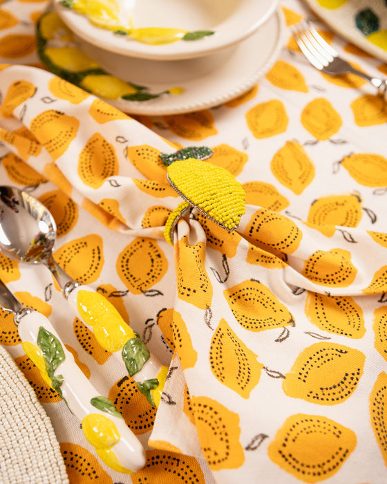 Napkin Rings Lemon Set of 2