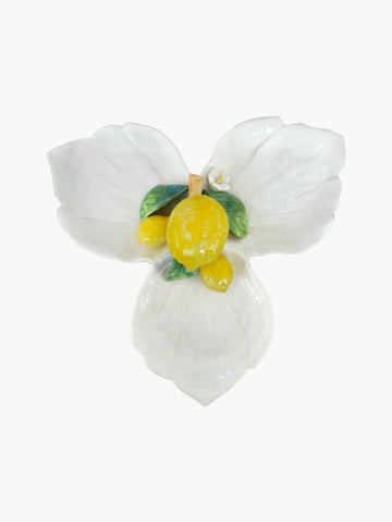 Lemon Hand-Painted Serving Platter
