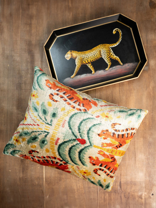 Hand-Painted Decorative Tray Flora