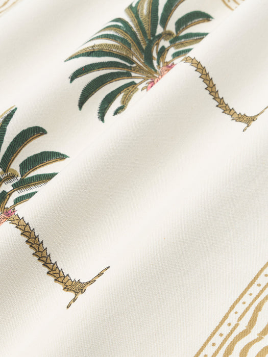 Tropical Hand-Painted Cotton Cushion Cover