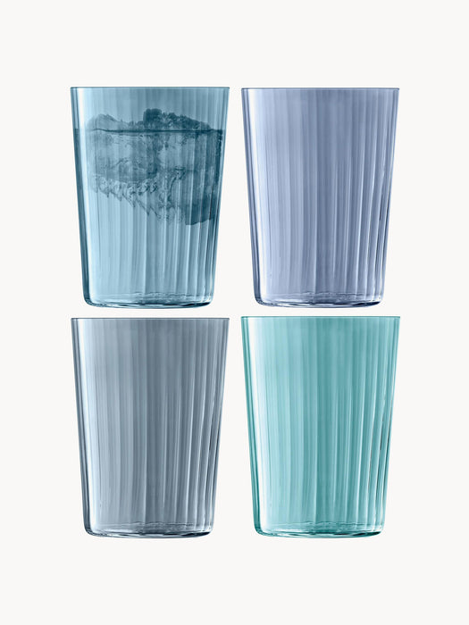 Hand-Painted Tumblers Gems Set of 4
