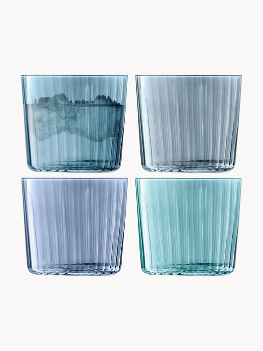 Hand-Painted Tumblers Gems Set of 4