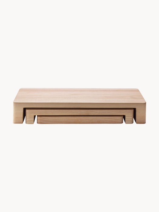 Handmade Ash Wood Serving Trays Collective Set of 3