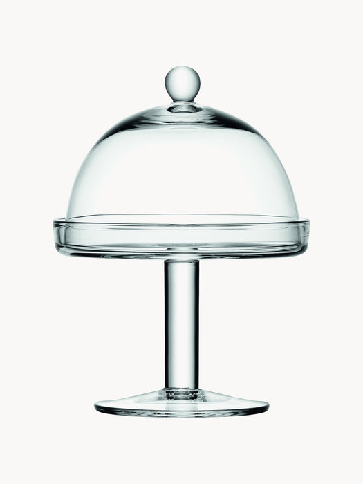 Mouth-Blown Glass Cake Stand Vienna with Lid