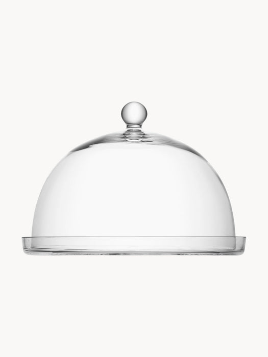Mouth-Blown Glass Serving Tray Vienna with Cover